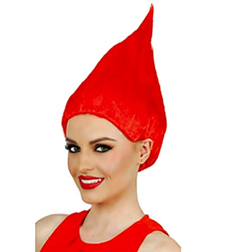 KIRALOVE Rot - trolle perücke - zubehör - Erwachsene - verkleidungen für Kinder - Halloween - Karneval - Unisex - originelle Geschenkidee von LoveLegis