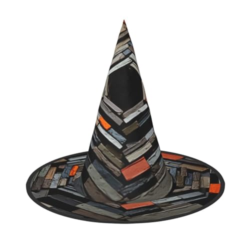 Bunte Ziegel Hexenhut für Halloween, Hexenhut für Kinder und Frauen, ideal für Halloween Party und Kostüme Bunte Ziegel Hexenhut für Halloween, Hexenhut für Kinder und Frauen, ideal für Halloween Party und Kostüme von KIRROWE