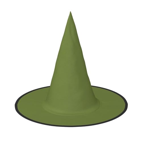 Dunkelgrün Farbe Hexenhut für Halloween, Hexenhut für Kinder und Frauen, ideal für Dekorationen und Halloweenparty Kostüme von KIRROWE