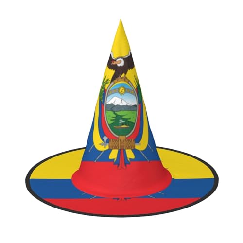 Ecuador Hexenhut Halloween Hexenhut für Kinder und Frauen, ideal für Halloweenparty und Kostüme von KIRROWE