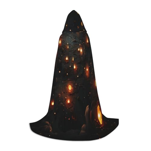 Halloween-Kostüm, Zauberer-Umhang für Kinder, perfekt für Halloween-Kostüme und Rollenspiele, drei Größen Halloween-Kostüm, Zauberer-Umhang für Kinder, perfekt für Halloween-Kostüme und Rollenspiele, drei Größen von KIRROWE