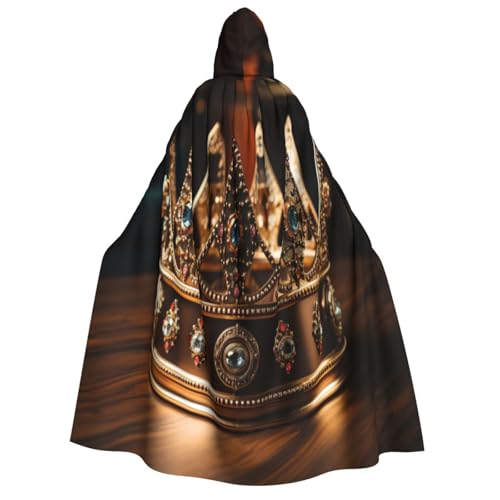 KIRROWE Crown Kapuzenumhang für Erwachsene – perfektes Kostüm für Halloween-Cosplays und Motto-Partys KIRROWE Crown Kapuzenumhang für Erwachsene – perfektes Kostüm für Halloween-Cosplays und Motto-Partys von KIRROWE