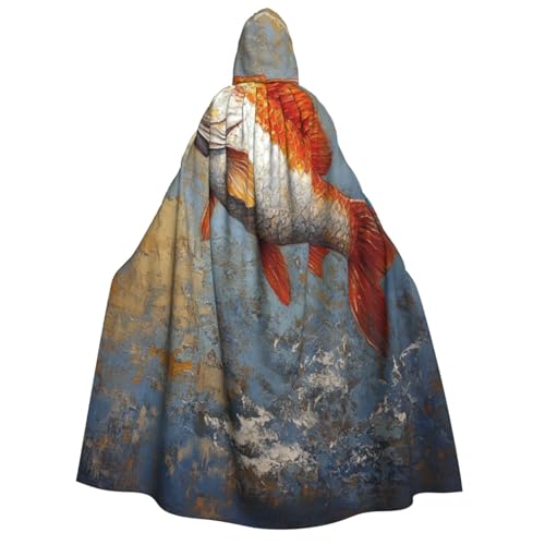 KIRROWE Fisch Kapuzenumhang für Erwachsene – perfektes Kostüm für Halloween-Cosplays und Motto-Partys KIRROWE Fisch Kapuzenumhang für Erwachsene – perfektes Kostüm für Halloween-Cosplays und Motto-Partys von KIRROWE