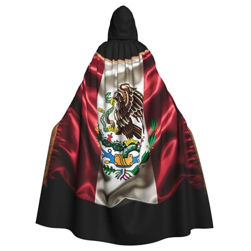 KIRROWE Flagge Mexiko Mantel mit Kapuze für Erwachsene - das perfekte Kostüm für Halloween und Mottopartys KIRROWE Flagge Mexiko Mantel mit Kapuze für Erwachsene - das perfekte Kostüm für Halloween und Mottopartys von KIRROWE