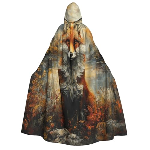 KIRROWE Fox Kapuzenumhang für Erwachsene – perfektes Kostüm für Halloween-Cosplays und Motto-Partys KIRROWE Fox Kapuzenumhang für Erwachsene – perfektes Kostüm für Halloween-Cosplays und Motto-Partys von KIRROWE