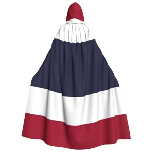 KIRROWE Kapuzenumhang mit Thailand-Flagge für Erwachsene – perfektes Kostüm für Halloween-Cosplays und Motto-Partys KIRROWE Kapuzenumhang mit Thailand-Flagge für Erwachsene – perfektes Kostüm für Halloween-Cosplays und Motto-Partys von KIRROWE