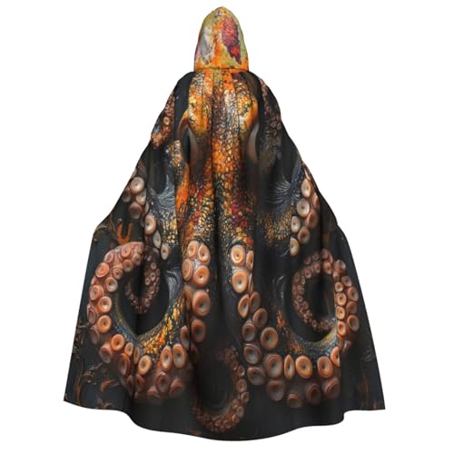 KIRROWE Octopuses Kapuzenumhang für Erwachsene – perfektes Kostüm für Halloween-Cosplays und Mottopartys KIRROWE Octopuses Kapuzenumhang für Erwachsene – perfektes Kostüm für Halloween-Cosplays und Mottopartys von KIRROWE