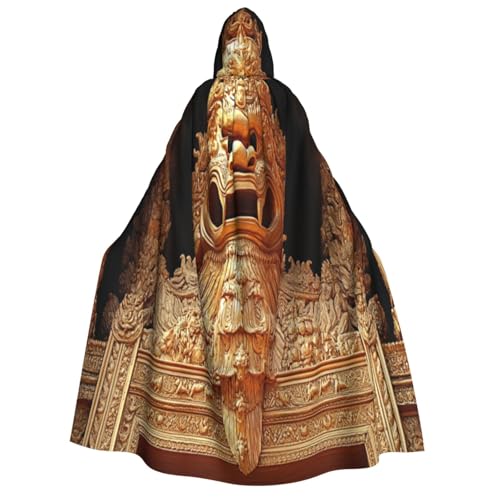 KIRROWE Statue von Angkor Wat Kapuzenumhang für Erwachsene – perfektes Kostüm für Halloween-Cosplays und Mottopartys KIRROWE Statue von Angkor Wat Kapuzenumhang für Erwachsene – perfektes Kostüm für Halloween-Cosplays und Mottopartys von KIRROWE