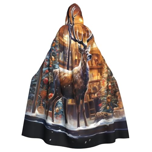KIRROWE Weihnachtshirsch im Shop Kapuzenmantel für Erwachsene - das perfekte Kostüm für Halloween und Mottopartys KIRROWE Weihnachtshirsch im Shop Kapuzenmantel für Erwachsene - das perfekte Kostüm für Halloween und Mottopartys von KIRROWE