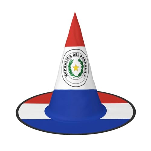 Paraguay Hexenhut für Halloween Hexenhut für Kinder und Frauen, ideal für Halloweenparty und Kostüme von KIRROWE