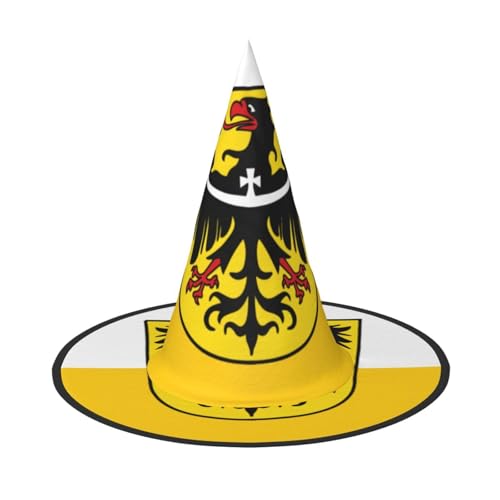 Schlesien Halloween Hexenhut für Kinder und Frauen, ideal für Halloweenparty und Kostüme von KIRROWE