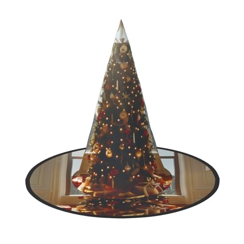 Schöner Weihnachtsbaum Halloween Hexenhut Hexenhut für Kinder und Frauen, ideal für Halloween Party und Kostüme von KIRROWE