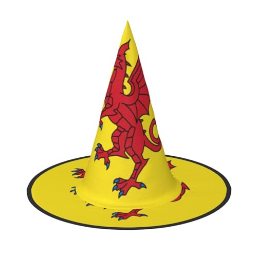 Somerset County Halloween Hexenhut für Kinder und Frauen, ideal für Halloweenparty und Kostüme von KIRROWE