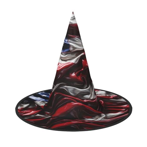 USA Flagge Hexenhut für Halloween Hexenhut für Kinder und Frauen, ideal für Halloween Party und Kostüme USA Flagge Hexenhut für Halloween Hexenhut für Kinder und Frauen, ideal für Halloween Party und Kostüme von KIRROWE