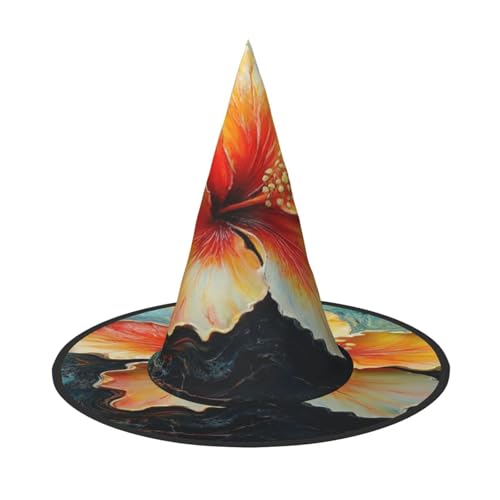 Wandblumen Halloween Hexenhut für Kinder und Frauen, ideal für Halloween Party und Kostüme von KIRROWE