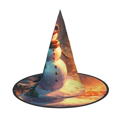 Weihnachtsdorf Halloween, Hexenhut für Kinder und Frauen, ideal für Halloween Party und Kostüme von KIRROWE
