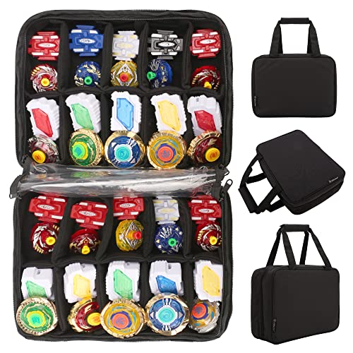 KISLANE 40 Battle Spinners Tragetasche kompatibel mit Beyblade, 20 Slots für Beyblade Case, Kinder Battle Spinner Aufbewahrungszubehör für Beyblade, nur Tasche KISLANE 40 Battle Spinners Tragetasche kompatibel mit Beyblade, 20 Slots für Beyblade Case, Kinder Battle Spinner Aufbewahrungszubehör für Beyblade, nur Tasche von KISLANE
