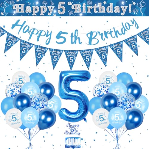 Luftballon 5. Geburtstag Blau, Geburtstagsdeko 5 Jahr Junge, 32 Zoll Blau Luftballons Zahlen 5, Deko 5. Geburtstag Junge Happy Birthday Banner Kindergeburtstag Deko Luftballon 5. Geburtstag Blau, Geburtstagsdeko 5 Jahr Junge, 32 Zoll Blau Luftballons Zahlen 5, Deko 5. Geburtstag Junge Happy Birthday Banner Kindergeburtstag Deko von KISPATTI
