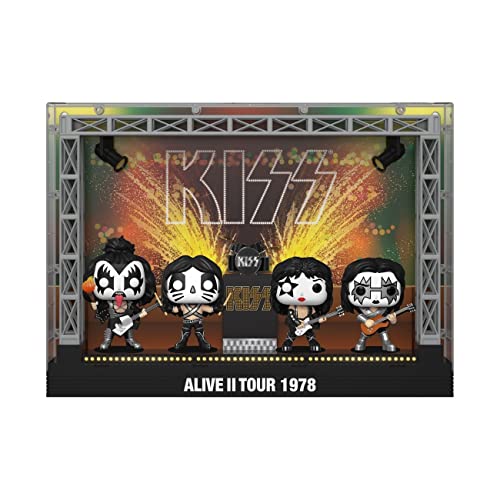 Funko Kiss Pack 4 Figuren POP! Moments DLX Vinyl Alive II 1978 Tour 9 cm von KISS