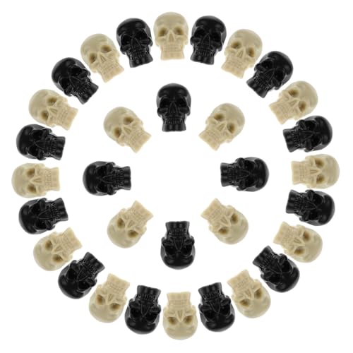 KITANDOVE 100Stücke Miniatur Skelette Realistische Dekoration für Halloween Partys Große Schädelmodelle Vielseitig Einsetzbare Requisiten für Gruselige Deko von KITANDOVE