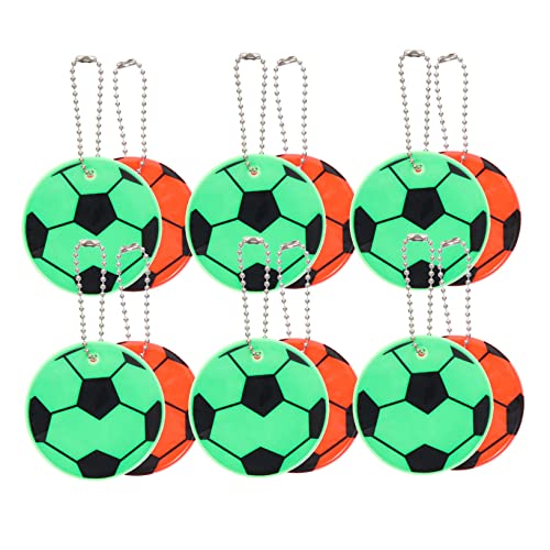 KITANDOVE Dekorativer Fußball- Reflektierendes Hängeornament Pvc- Für Sportparty- Schultaschen-accessoire von KITANDOVE