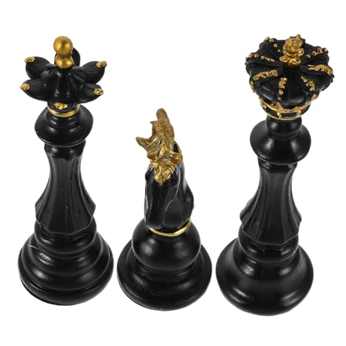 KITANDOVE 3 Stück Schachfiguren Set Resin Dekoration für Teiliges Ornament Langlebige und Authentische Schachspiel Erfahrung für Schachliebhaber KITANDOVE 3 Stück Schachfiguren Set Resin Dekoration für Teiliges Ornament Langlebige und Authentische Schachspiel Erfahrung für Schachliebhaber von KITANDOVE