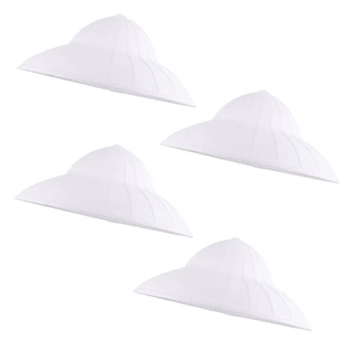 KITANDOVE 4 Stück Diy-malhüte Handbemalte Zellstoffhüte Für Tanzpartys Bastelkappen Für Kinder Unfertiger Blankohut Für Partyhüte von KITANDOVE