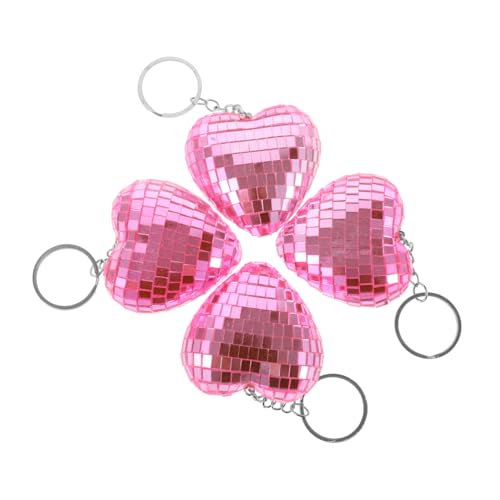 KITANDOVE 4 Stück Herz Schlüsselanhänger, Disco Schlüsselanhänger, Discokugel Schlüsselanhänger, Partygeschenke, Mini Diskokugel Schlüsselanhänger Für Partygeschenke, Discokugeln, Herz KITANDOVE 4 Stück Herz Schlüsselanhänger, Disco Schlüsselanhänger, Discokugel Schlüsselanhänger, Partygeschenke, Mini Diskokugel Schlüsselanhänger Für Partygeschenke, Discokugeln, Herz von KITANDOVE