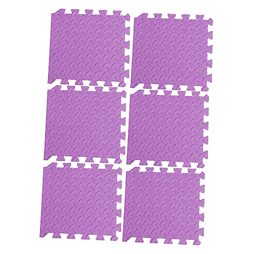 KITANDOVE 6 Stück Teiliges Eva Puzzle Mat mit Blätterdesign rutschfeste Dicke Spielmatte für Vielseitig Einsetzbar für Wohnzimmer Flur und Spielbereiche Lila KITANDOVE 6 Stück Teiliges Eva Puzzle Mat mit Blätterdesign rutschfeste Dicke Spielmatte für Vielseitig Einsetzbar für Wohnzimmer Flur und Spielbereiche Lila von KITANDOVE