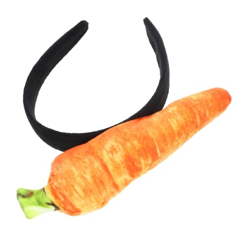 KITANDOVE Easter Carrot Haarreif Lustiger Karottenkopf Haarreif für Kostümpartys Cosplay und Feste Leicht Bequem und Auffällig für Fröhliche Anlässe von KITANDOVE