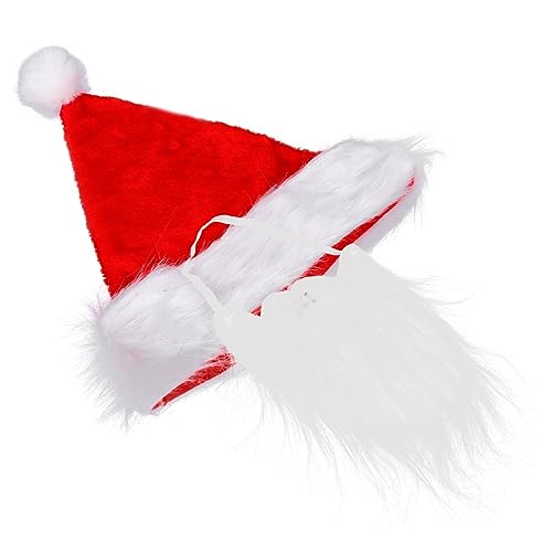 KITANDOVE Komplettes Weihnachtsmann-outfit-set Bart Mütze Weihnachtsfeier-dekoration Weihnachtsmann-kostüm Für Jungen Und Mädchen KITANDOVE Komplettes Weihnachtsmann-outfit-set Bart Mütze Weihnachtsfeier-dekoration Weihnachtsmann-kostüm Für Jungen Und Mädchen von KITANDOVE