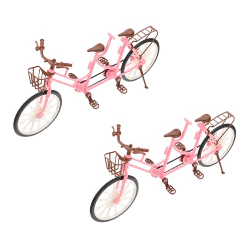 KITANDOVE Tandemfahrrad Mini-Modell Aus Abs-Material Tischdeko Für Mini-Landschaft Spielzeug Für Kinder von KITANDOVE