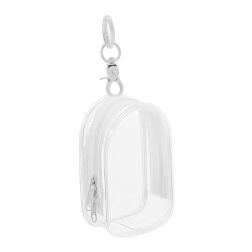 KITANDOVE Mini-puppen-organizer-tasche Tragbare Vitrine Mit Schlüsselanhänger Pvc-material Für Organisierte Aufbewahrung von KITANDOVE