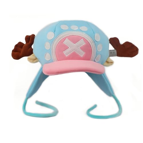 KITAT Anime Caps One Piece Tony Chopper Cosplay Süße Plüsch Hut Warm Winter Halloween Party von KITAT