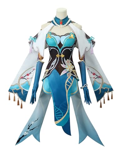 Cosplay-Kostüm, Ruan Mei Anime Honkai Star Rail Kleid, komplettes Set, Uniform, Halloween-Party-Outfit mit Perücke, Größe L Cosplay-Kostüm, Ruan Mei Anime Honkai Star Rail Kleid, komplettes Set, Uniform, Halloween-Party-Outfit mit Perücke, Größe L von KITAT