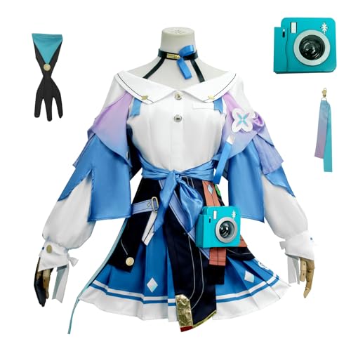 Cosplay-Kostüm 7. März Anime Honkai Star Rail Kleid, komplettes Set, Uniform, Halloween-Party-Outfit mit Perücke, Größe L Cosplay-Kostüm 7. März Anime Honkai Star Rail Kleid, komplettes Set, Uniform, Halloween-Party-Outfit mit Perücke, Größe L von KITAT