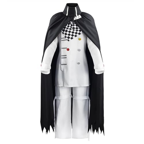 Cosplay-Kostüm Anime Kokichi Oma Jacke Umhang Uniform Anzug Halloween Party Outfit (groß, Kleidung + Umhang) von KITAT