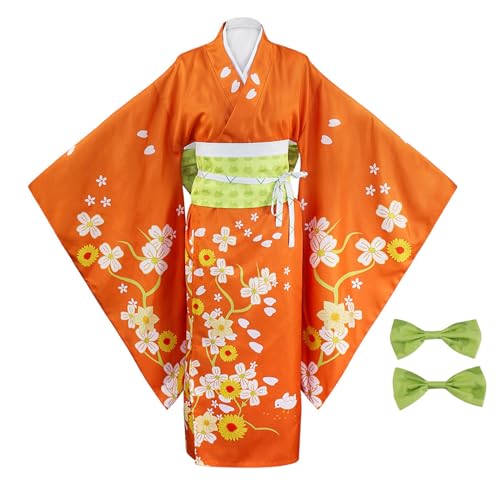 Cosplay Kostüm Anime Saionji Hiyoko Japanischer Kimono Kleid Anzug Halloween Party Outfit (klein) von KITAT