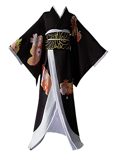 Demon Slayer Kibutsuji Muzan Anime Cosplay Kostüm Japanischer Kimono Outfit Halloween Party (X-Large) von KITAT