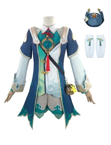 HuoHuo Cosplay-Kostüm, Anime-Honkai-Stern-Schienenkleid, komplettes Set, Uniform, Halloween-Party-Outfit mit Perücke, Größe M HuoHuo Cosplay-Kostüm, Anime-Honkai-Stern-Schienenkleid, komplettes Set, Uniform, Halloween-Party-Outfit mit Perücke, Größe M von KITAT
