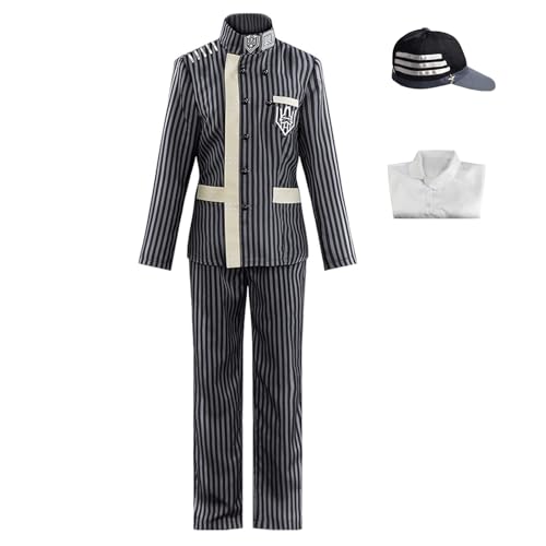 KITAT Cosplay-Kostüm, Anime, Saihara Shuichi, Jacke, Hut, Uniform, Halloween-Party-Outfit (klein, komplettes Kostüm) von KITAT