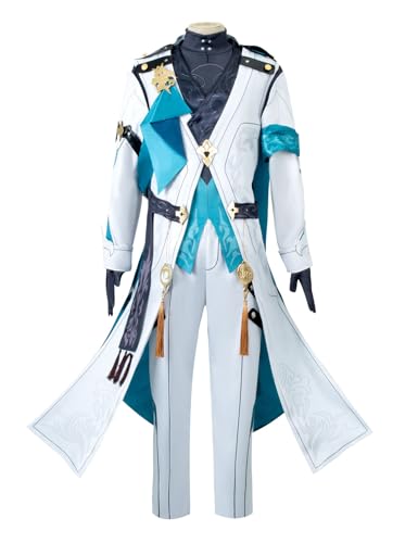 Luocha Anime Honkai Star Rail Komplettes Set Uniform Halloween Party Outfit mit Perücke (groß, Kleidung) von KITAT