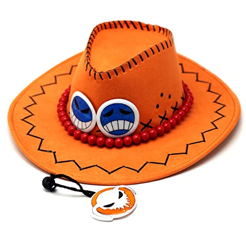 KITAT Ace Cowboyhut Anime One Piece Cosplay Cap Erhältlich in drei Farben von KITAT