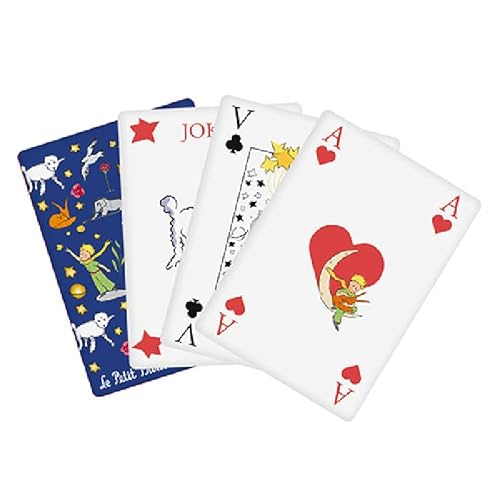 KIUB Spiel mit 54 Karten – Motiv Kleiner Prinz auf beiden Seiten der Karten – blauer Hintergrund KIUB Spiel mit 54 Karten – Motiv Kleiner Prinz auf beiden Seiten der Karten – blauer Hintergrund von KIUB