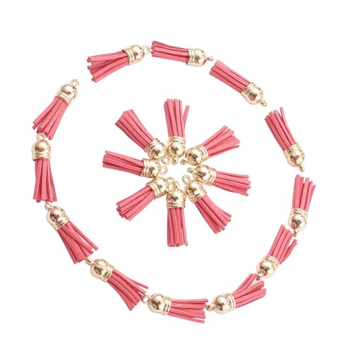 KIXZSAZ 100 Teile/Satz Multi Color Schlüsselbund Quaste Mit Fransen Zubehör Geschenke Und Geschenke DIY Tasse Zubehör Gold Kappe, Roségold KIXZSAZ 100 Teile/Satz Multi Color Schlüsselbund Quaste Mit Fransen Zubehör Geschenke Und Geschenke DIY Tasse Zubehör Gold Kappe, Roségold von KIXZSAZ