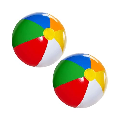 KIXZSAZ 2 Stück/Los Spaß und vielseitiger aufblasbarer Ballon Strand und Poolparty PVC Wasserball Meeresballons Baby EINFACH AUFBLASEN von KIXZSAZ