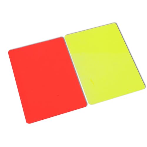 KIXZSAZ 2 Stück/Set Fußball Schiedsrichterkarte, tragbar, Fußballspiel, rot, gelb, PVC Karten, professioneller Wettbewerb, Auswerfer, Urteil KIXZSAZ 2 Stück/Set Fußball Schiedsrichterkarte, tragbar, Fußballspiel, rot, gelb, PVC Karten, professioneller Wettbewerb, Auswerfer, Urteil von KIXZSAZ