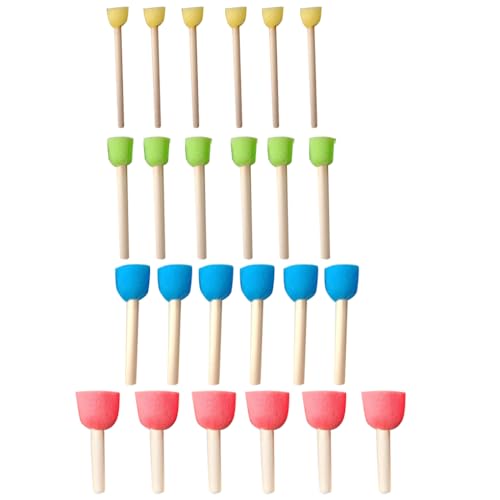KIXZSAZ 24 Teile / Satz Schwamm Malpinsel Home School Kindergarten Lernen Studium Zeichnen DIY Bastelbedarf Kinder Kinder von KIXZSAZ