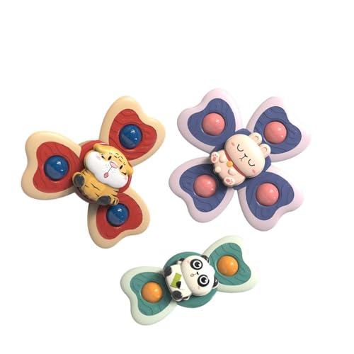 KIXZSAZ 3 Stück/Los Sucker Für Spinner Tragbares Spielzeug für Anfänger Alle Oberflächen geeignet TPE Made Badesauger Für Spinner Spinnerspielzeug, 2+3+4 Blätter von KIXZSAZ