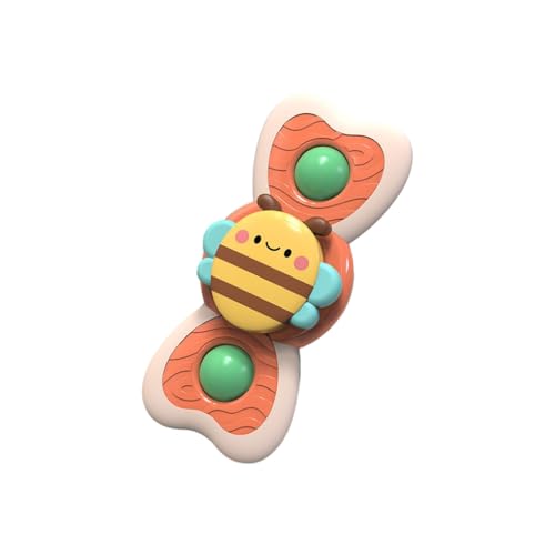 KIXZSAZ 3 Stück/Los Sucker Für Spinner Tragbares Spielzeug für Anfänger Alle Oberflächen geeignet TPE Made Badesauger Für Spinner Spinnerspielzeug, Biene von KIXZSAZ